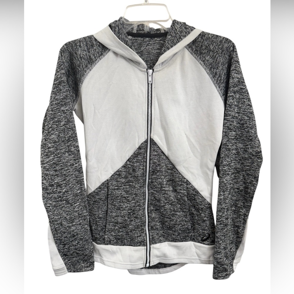 ASICS Womens Morgan Fullzip Graphite/White Sz(XS)
